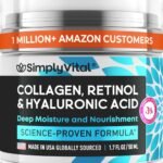 SimplyVital Collagen, Retinol & Hyaluronic Acid Cream – Anti-Aging Face Moisturizer for Face, Firming Skin Care Neck & Décolleté – Made in USA, Daily Moisturizer Face Cream Day & Night – 1.7 fl.oz.