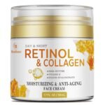 Retinol Cream for Face Anti Aging: Wrinkle Cream for Face Neck with Collagen Hyaluronic Acid – Night Moisturizer for Men Women – Facial Skin Care Gift for Mom Dad Sister
