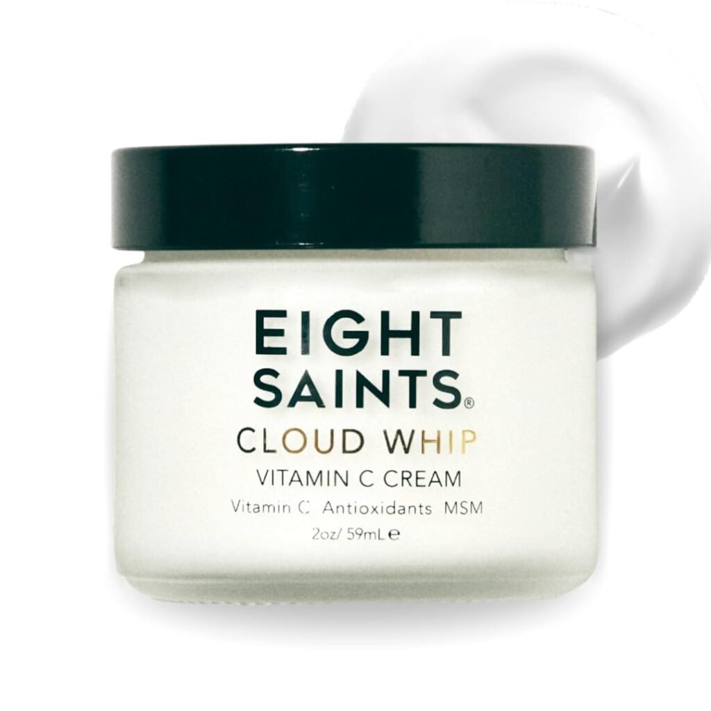 Eight Saints Skincare Cloud Whip Vitamin C Face Moisturizer, Day Cream For Women, Anti Aging Cream To Reduce Fine Lines and Wrinkles, with Vitamin B5, Cocoa Butter, and Jojoba Oil, 2 Ounces(Unscented)